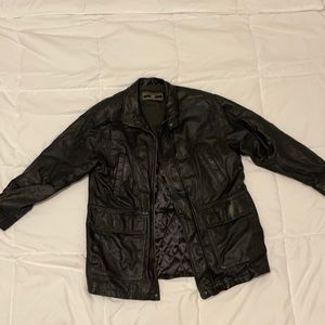 Members Only Leather Jacket.